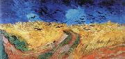 Vincent Van Gogh wheat field with crows Spain oil painting artist
